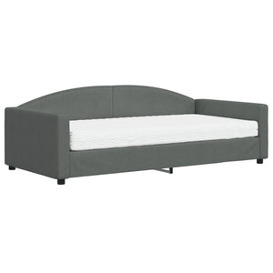 Divano Letto con Materasso Grigio Scuro 100x200 cm in Tessutocod mxl 72924