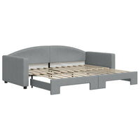 Divano Letto con Letto Estraibile Grigio Chiaro 90x200 Tessutocod mxl 82678