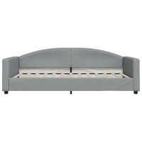 Divano Letto con Letto Estraibile Grigio Chiaro 100x200 Tessuto 3197193