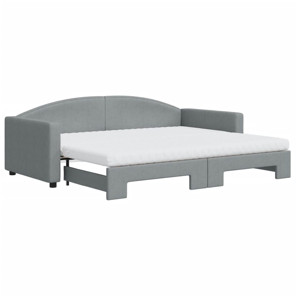 Divano Letto Estraibile Materassi Grigio Chiaro 90x200 Tessutocod mxl 106622