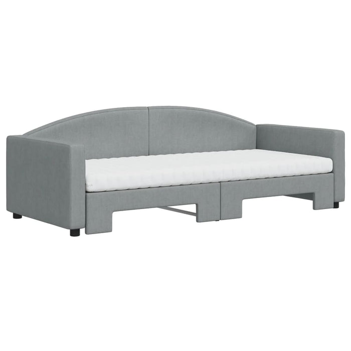 Divano Letto Estraibile Materassi Grigio Chiaro 90x200 Tessutocod mxl 106622