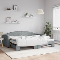 Divano Letto Estraibile Materassi Grigio Chiaro 90x200 Tessutocod mxl 106622