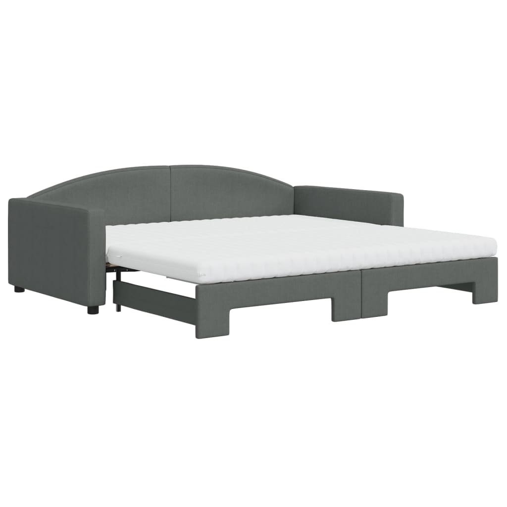 Divano Letto Estraibile Materassi Grigio Scuro 100x200 Tessutocod mxl 106631