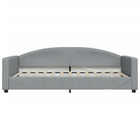 Divano Letto Estraibile Cassetti Grigio Chiaro 100x200 Tessuto 3197229