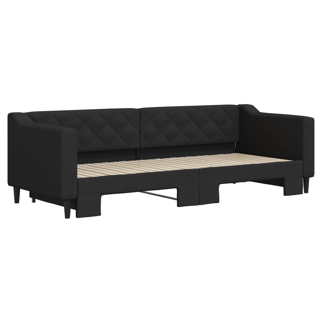 Divano Letto con Letto Estraibile Nero 80x200 Tessutocod mxl 130601