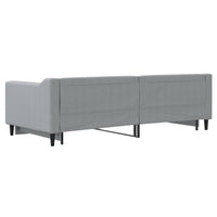 Divano Letto con Letto Estraibile Grigio Chiaro 90x200 Tessuto 3197426