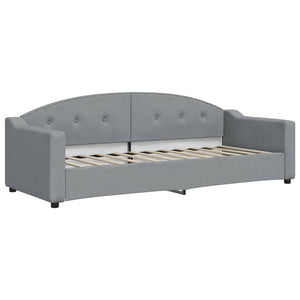 Divano Letto con Materasso Grigio Chiaro 80x200 cm in Tessutocod mxl 128251