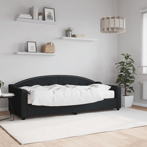 Divano Letto con Materasso Nero 80x200 cm in Tessutocod mxl 104304