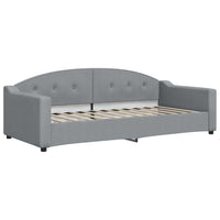 Divano Letto con Materasso Grigio Chiaro 90x200 cm in Tessuto 3197512