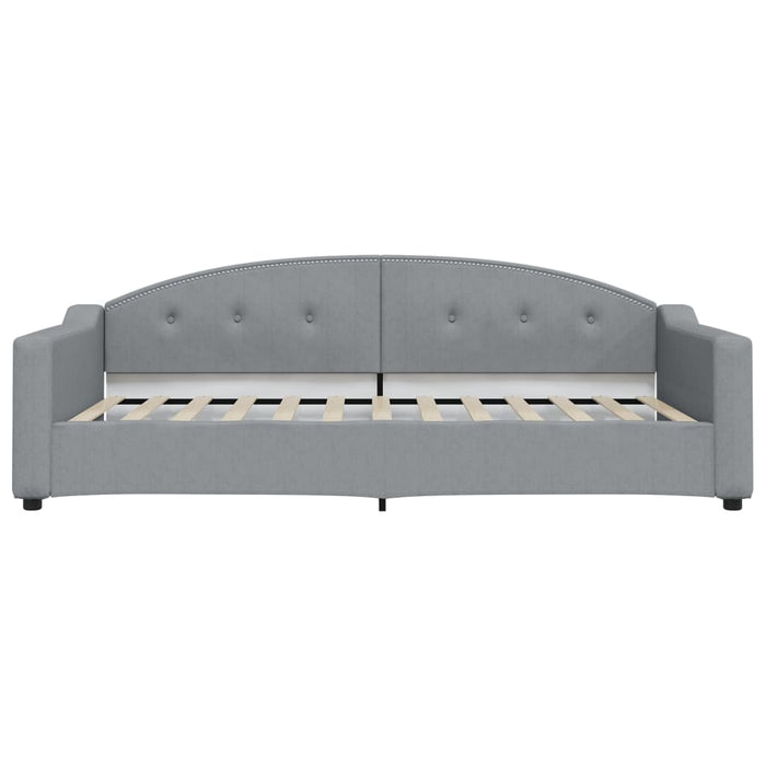 Divano Letto con Letto Estraibile Grigio Chiaro 100x200 Tessuto 3197535