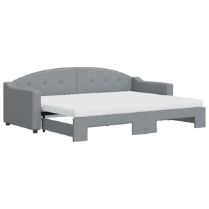 Divano Letto Estraibile Materassi Grigio Chiaro 80x200 Tessutocod mxl 82688