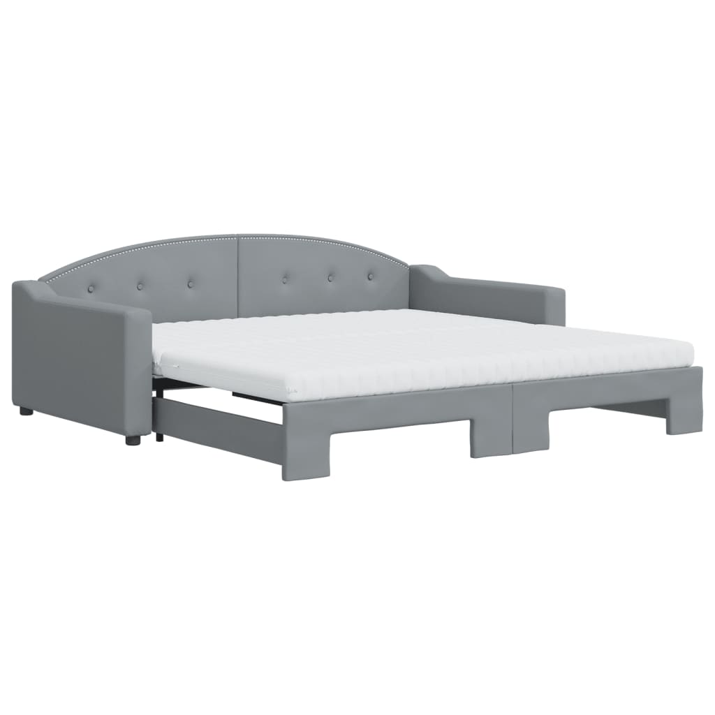 Divano Letto Estraibile Materassi Grigio Chiaro 100x200 Tessutocod mxl 130612