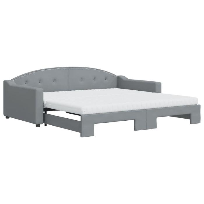 Divano Letto Estraibile Materassi Grigio Chiaro 100x200 Tessutocod mxl 130612