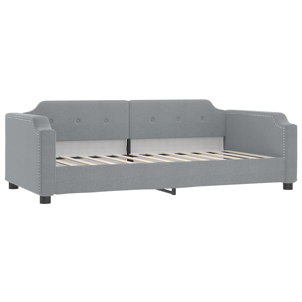 Divano Letto con Materasso Grigio Chiaro 80x200 cm in Tessutocod mxl 72929