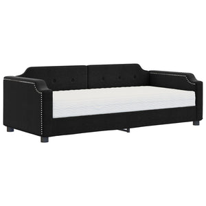 Divano Letto con Materasso Nero 80x200 cm in Tessutocod mxl 72930