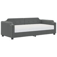 Divano Letto con Materasso Grigio Scuro 90x200 cm in Tessutocod mxl 120846