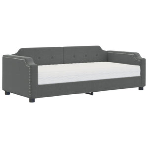 Divano Letto con Materasso Grigio Scuro 90x200 cm in Tessutocod mxl 120846