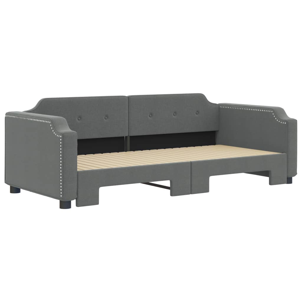 Divano Letto con Letto Estraibile Grigio Scuro 80x200 Tessutocod mxl 82675