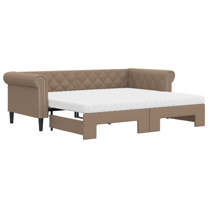 Divano Letto Estraibile Materassi Cappuccino 90x200 Similpelle 3197730