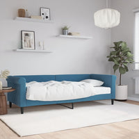 Divano Letto con Materasso Blu 80x200 cm in Velluto 3197739