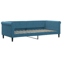 Divano Letto con Materasso Blu 90x200 cm in Vellutocod mxl 120848