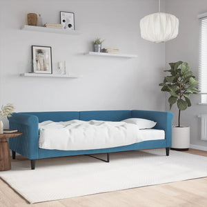 Divano Letto con Materasso Blu 90x200 cm in Vellutocod mxl 120848