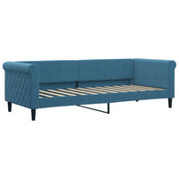 Divano Letto con Letto Estraibile Blu 80x200 cm in Velluto 3197763