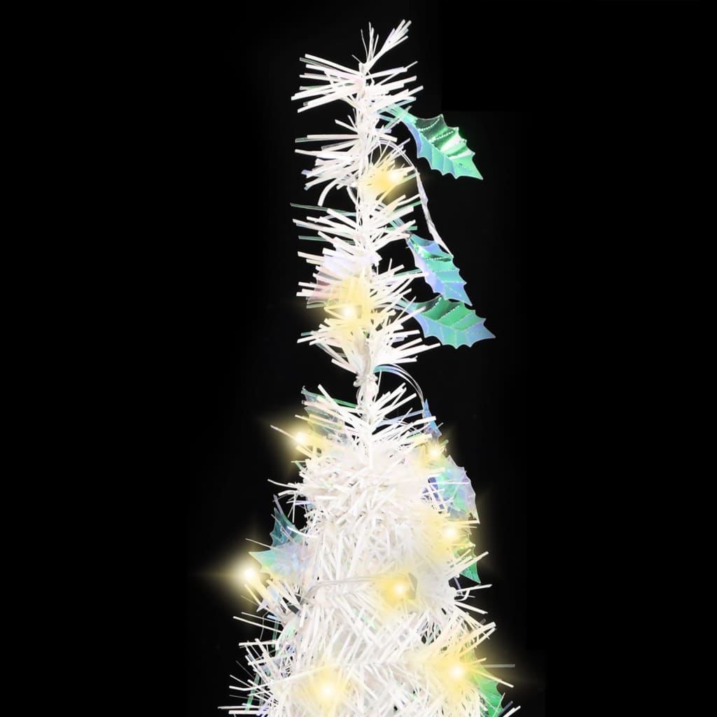 Albero di Natale Artificiale Pop-up con 50 LED Bianco 120 cm 357752