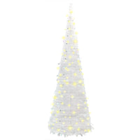 Albero di Natale Artificiale Pop-up con 100 LED Bianco 150 cm 357753