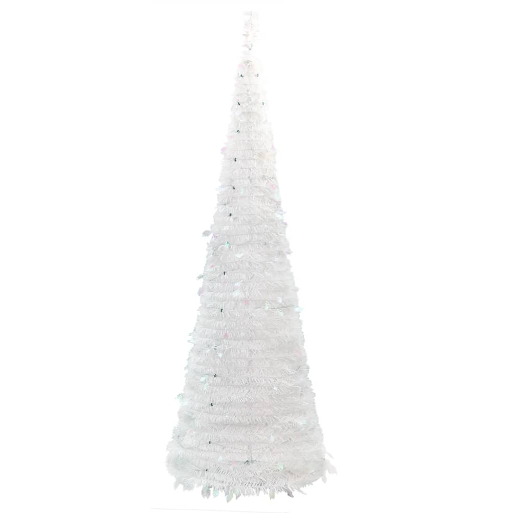 Albero di Natale Artificiale Pop-up con 100 LED Bianco 150 cm 357753