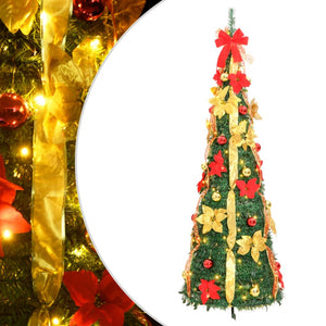 Albero di Natale Artificiale Pop-up con 100 LED Verde 150 cm 357761