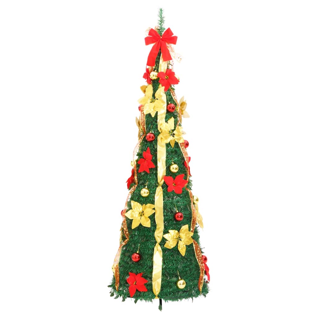 Albero di Natale Artificiale Pop-up con 100 LED Verde 150 cm 357761