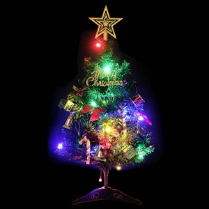 Mini Albero di Natale Artificiale con 20 LED Verde 45 cm 357767