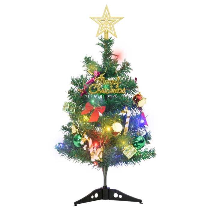 Mini Albero di Natale Artificiale con 20 LED Verde 45 cm 357767