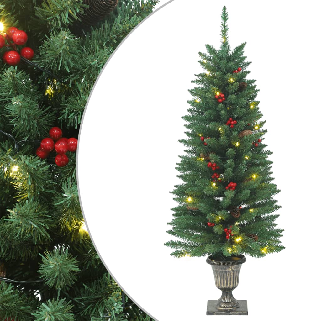 Alberi di Natale Artificiali 2 pz con 100 LED Verde 120 cm 357770