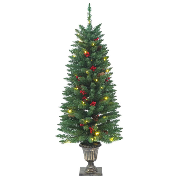 Alberi di Natale Artificiali 2 pz con 100 LED Verde 120 cm 357770