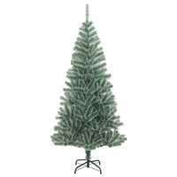 Albero di Natale Artificiale con Neve Fioccata Verde 180 cm 357774