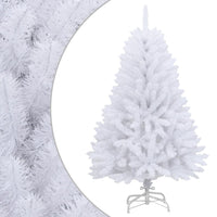 Albero di Natale Artificiale Incernierato con Base Bianco 120cm 357784