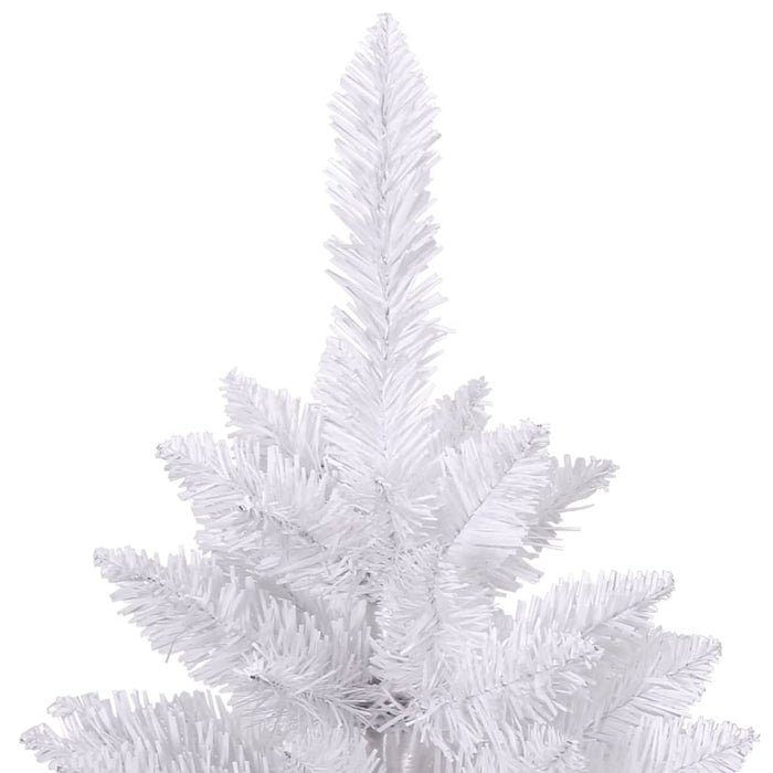 Albero di Natale Artificiale Incernierato con Base Bianco 120cm 357784