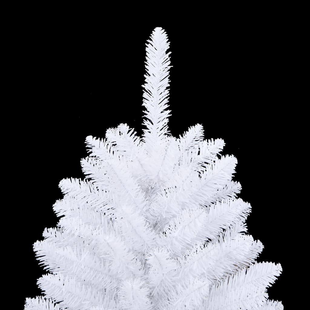 Albero di Natale Artificiale Incernierato con Base Bianco 120cm 357784