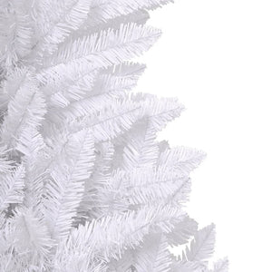 Albero di Natale Artificiale Incernierato con Base Bianco 120cm 357784