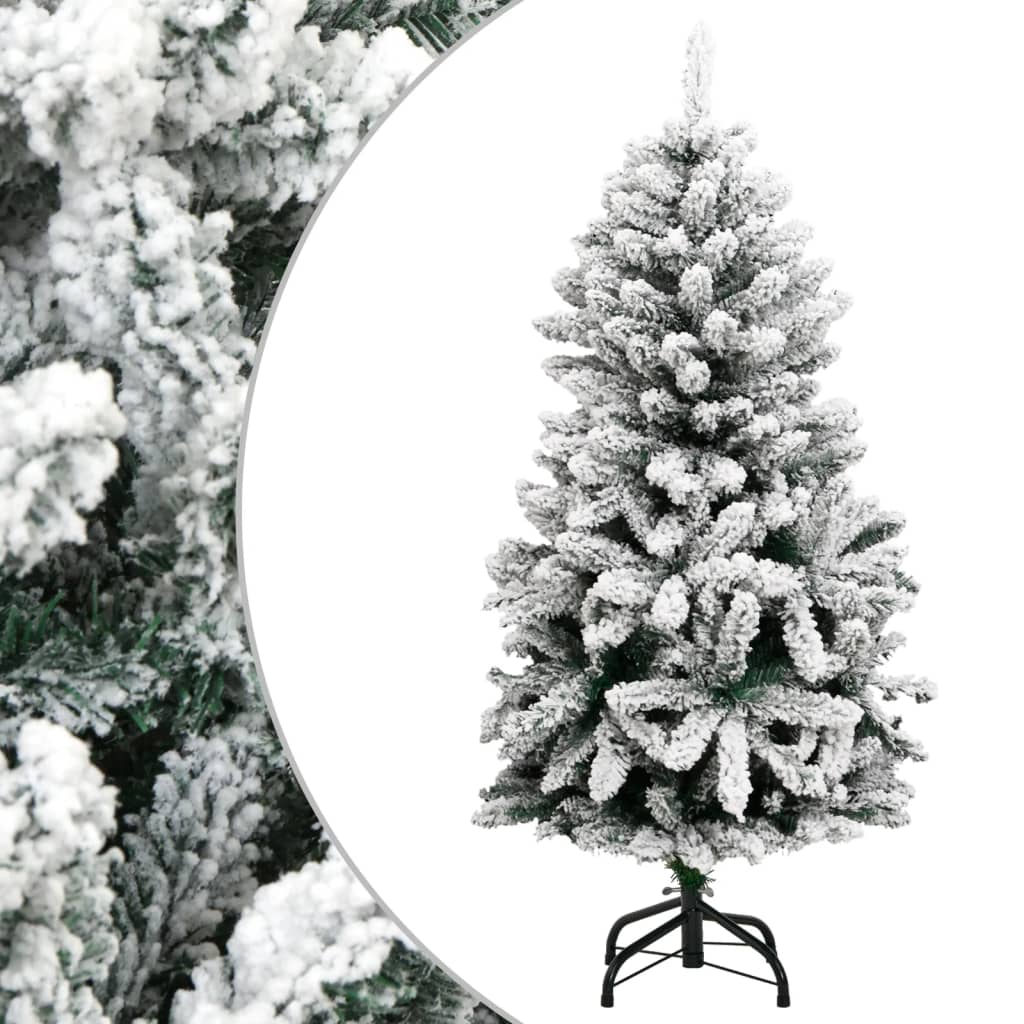 Albero Natale Artificiale Incernierato con Neve Fioccata 120 cm 357791