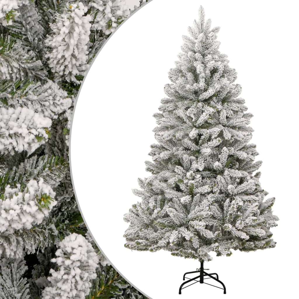 Albero Natale Artificiale Incernierato con Neve Fioccata 270 cm 357796