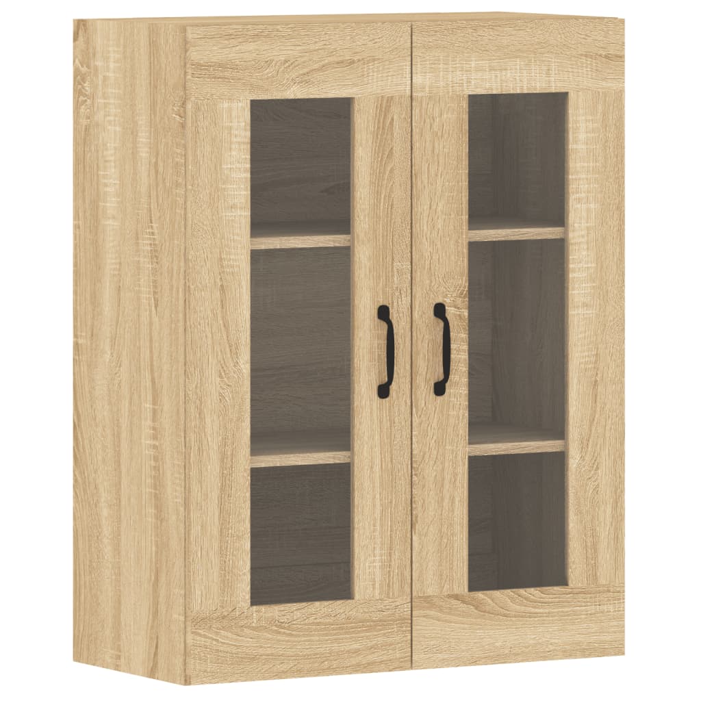 Armadietti a Parete 2 pz Rovere Sonoma in Legno Multistrato 3197907