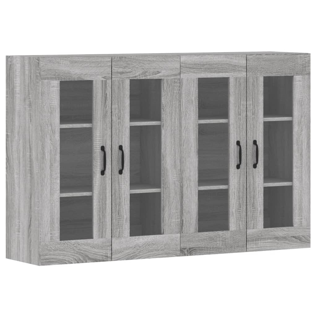 Armadietti a Parete 2 pz Grigio Sonoma in Legno Multistratocod mxl 117599