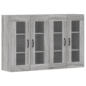 Armadietti a Parete 2 pz Grigio Sonoma in Legno Multistratocod mxl 117599