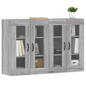 Armadietti a Parete 2 pz Grigio Sonoma in Legno Multistratocod mxl 117599