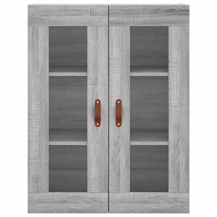 Armadietti a Parete 2 pz Grigio Sonoma in Legno Multistrato 3197919