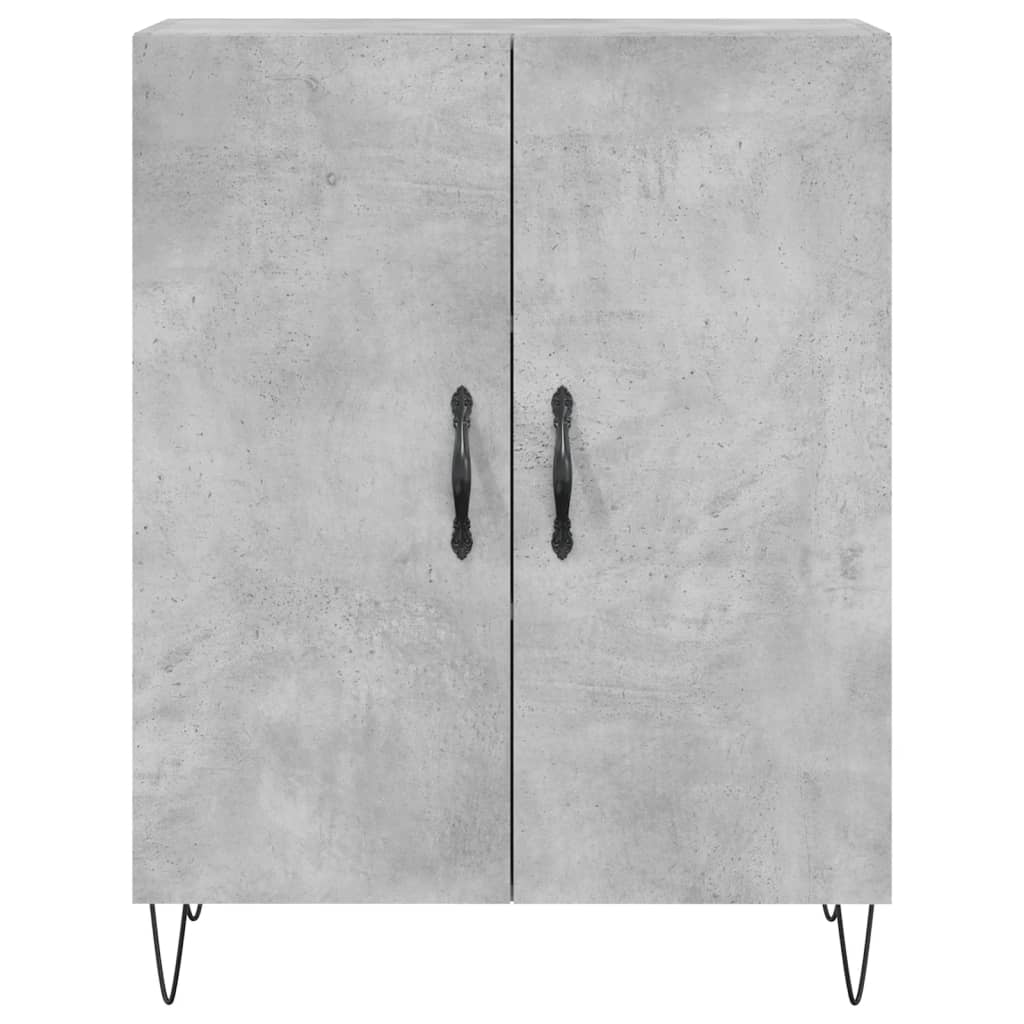 Credenza Grigio Cemento 69,5x34x180 cm in Legno Multistrato 3198061