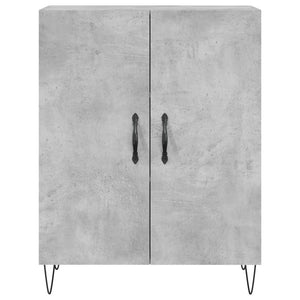 Credenza Grigio Cemento 69,5x34x180 cm in Legno Multistrato 3198061